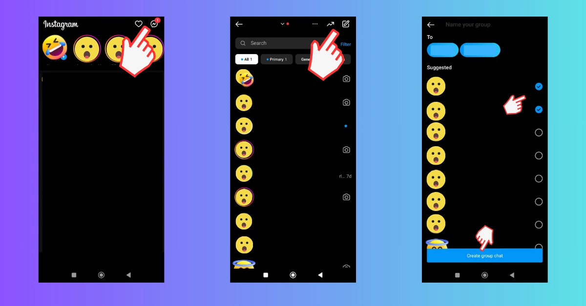 Steps to Create an Instagram Group Chat